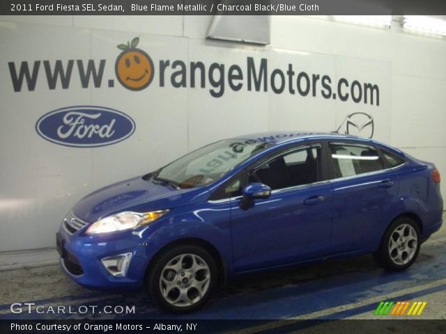 2011 Ford Fiesta SEL Sedan in Blue Flame Metallic