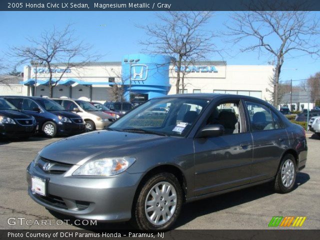 2005 Honda Civic LX Sedan in Magnesium Metallic
