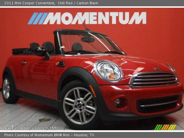 2011 Mini Cooper Convertible in Chili Red