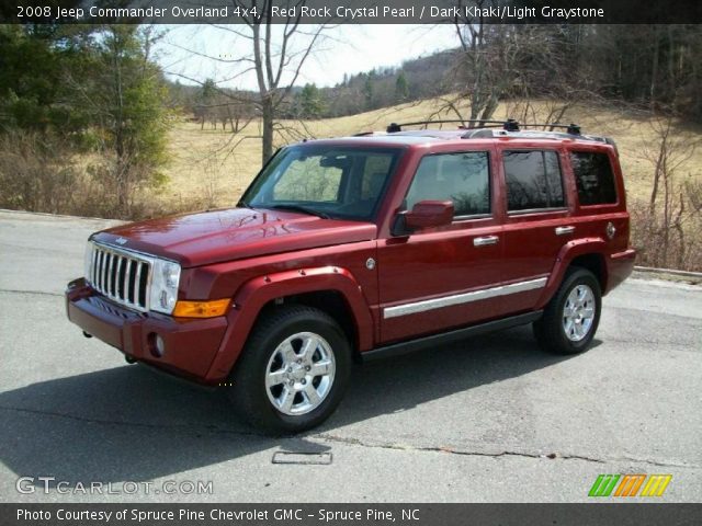 2008 Jeep Commander Overland 4x4 in Red Rock Crystal Pearl
