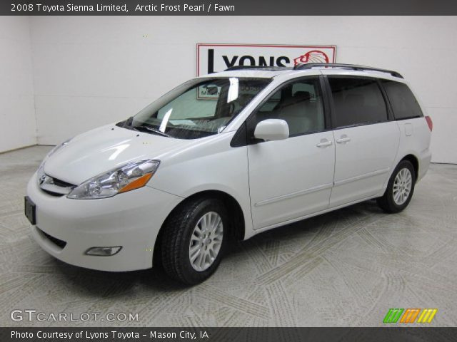 2008 Toyota Sienna Limited in Arctic Frost Pearl