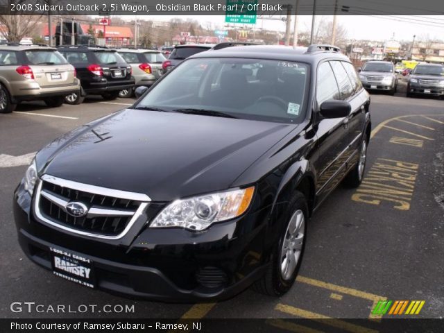 2008 Subaru Outback 2.5i Wagon in Obsidian Black Pearl