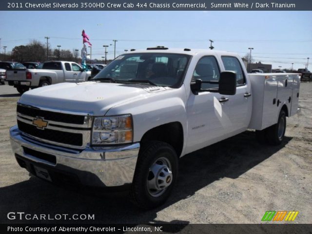 2011 Chevrolet Silverado 3500HD Crew Cab 4x4 Chassis Commercial in Summit White