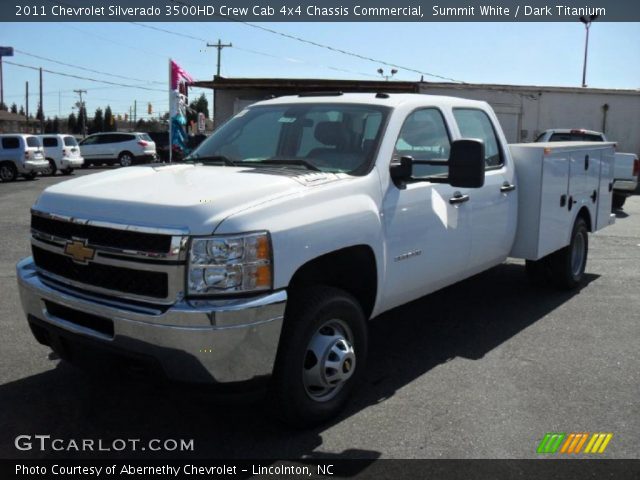 2011 Chevrolet Silverado 3500HD Crew Cab 4x4 Chassis Commercial in Summit White