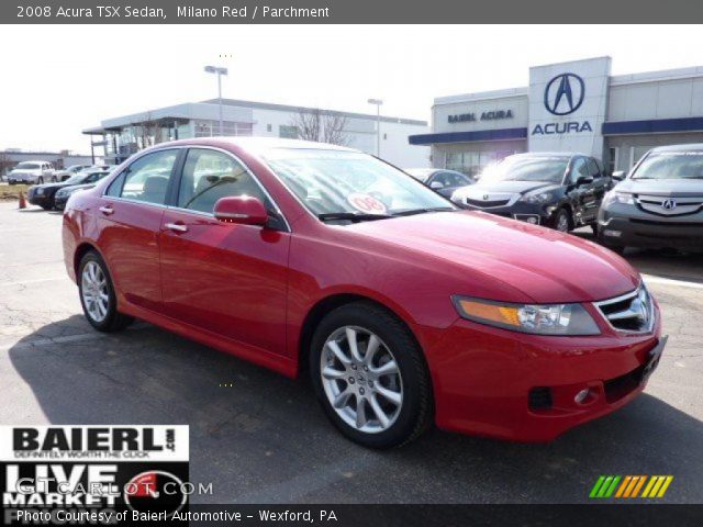 2008 Acura TSX Sedan in Milano Red