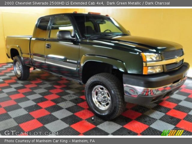 2003 Chevrolet Silverado 2500HD LS Extended Cab 4x4 in Dark Green Metallic