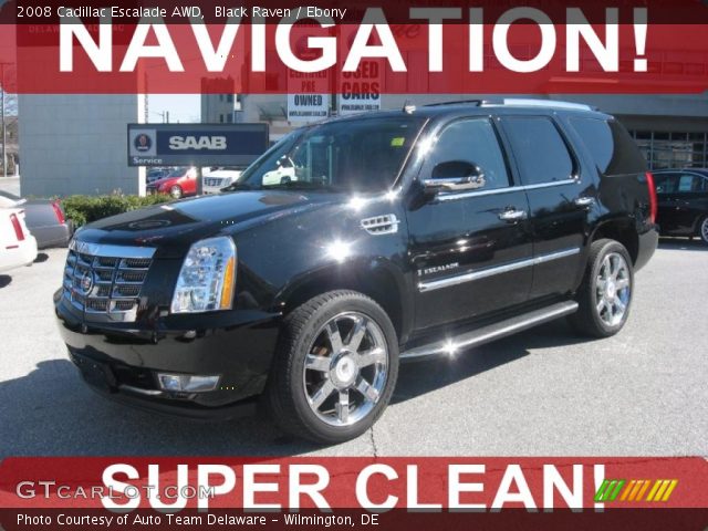 2008 Cadillac Escalade AWD in Black Raven
