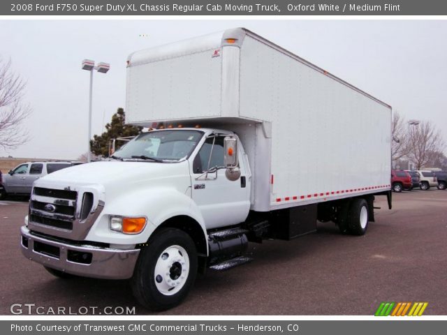 2008 Ford F750 Super Duty XL Chassis Regular Cab Moving Truck in Oxford White