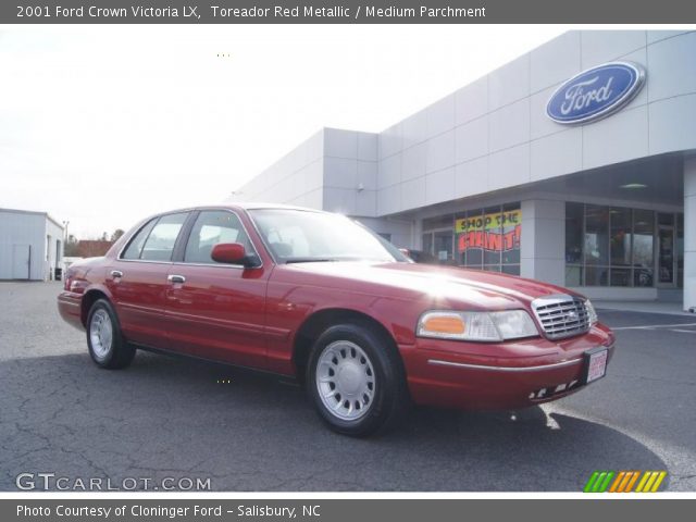 2001 Ford Crown Victoria LX in Toreador Red Metallic