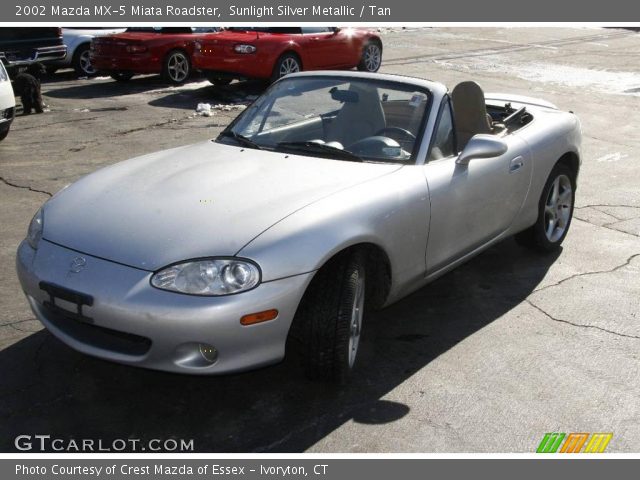 2002 Mazda MX-5 Miata Roadster in Sunlight Silver Metallic