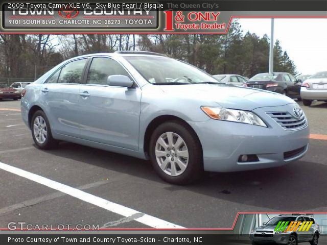 2009 Toyota Camry XLE V6 in Sky Blue Pearl