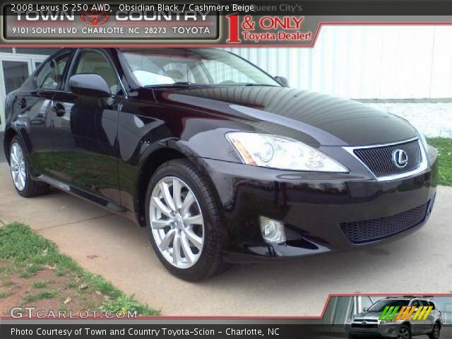 2008 Lexus IS 250 AWD in Obsidian Black