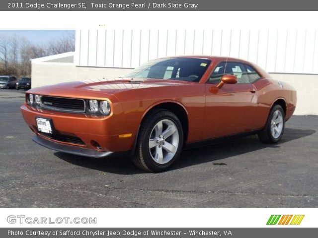 2011 Dodge Challenger SE in Toxic Orange Pearl