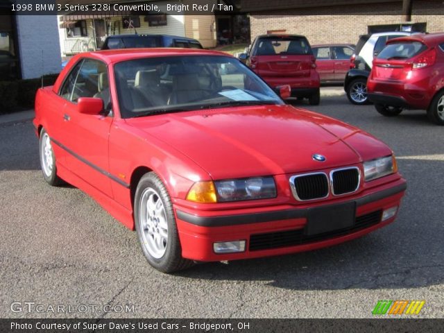 1998 BMW 3 Series 328i Convertible in Bright Red