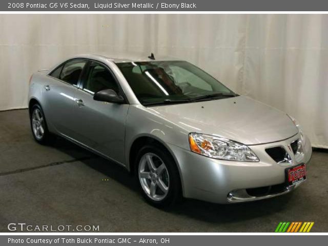 2008 Pontiac G6 V6 Sedan in Liquid Silver Metallic