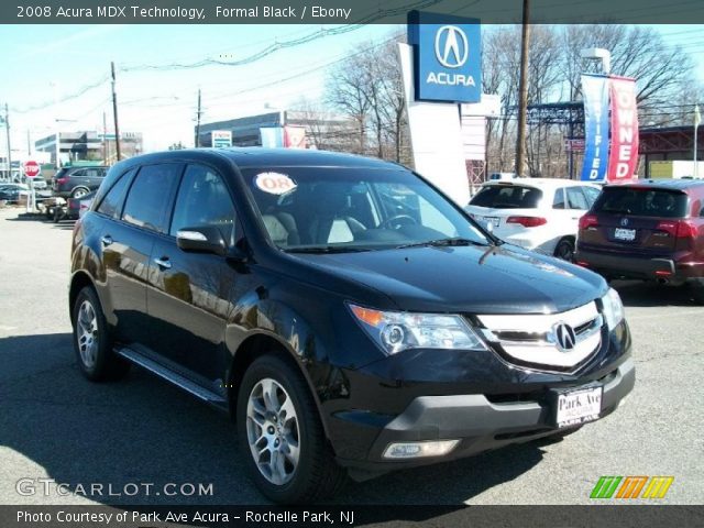 2008 Acura MDX Technology in Formal Black