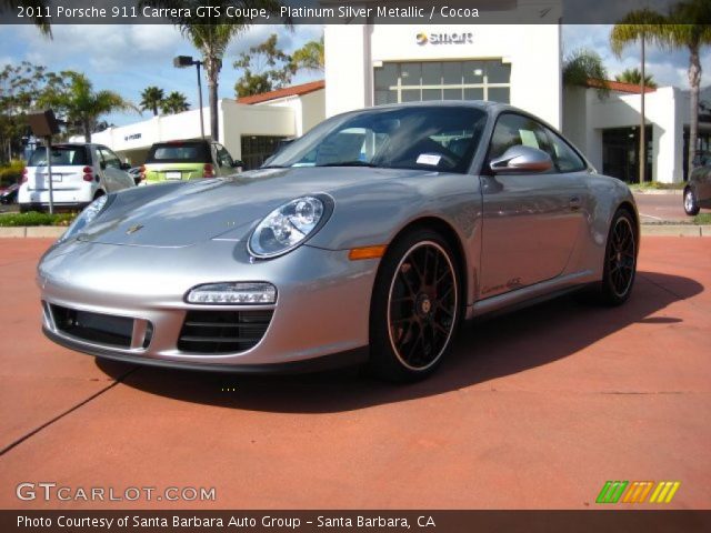 2011 Porsche 911 Carrera GTS Coupe in Platinum Silver Metallic