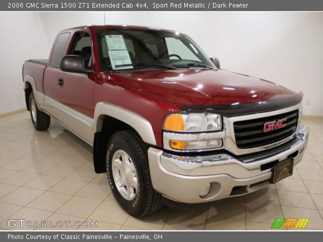 2006 GMC Sierra 1500 Z71 Extended Cab 4x4 in Sport Red Metallic