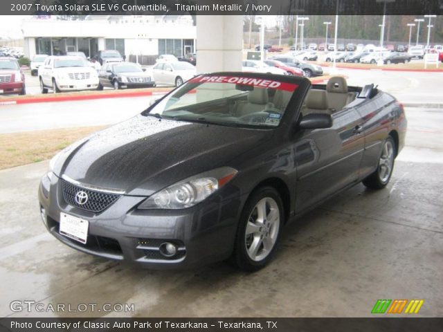 2007 Toyota Solara SLE V6 Convertible in Titanium Metallic