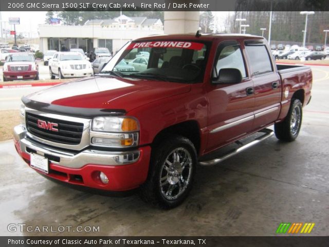 2006 GMC Sierra 1500 SLT Crew Cab 4x4 in Fire Red