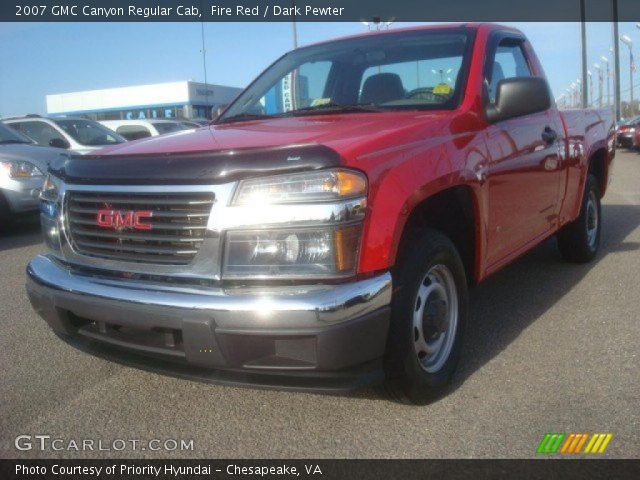 2007 GMC Canyon Regular Cab in Fire Red