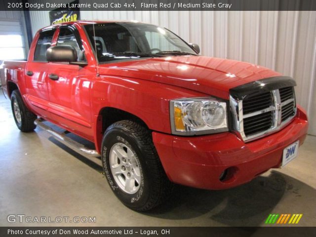 2005 Dodge Dakota Laramie Quad Cab 4x4 in Flame Red