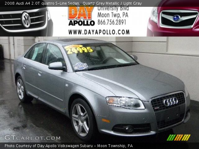 2008 Audi A4 2.0T quattro S-Line Sedan in Quartz Grey Metallic