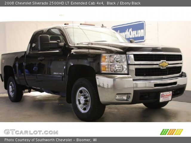 2008 Chevrolet Silverado 2500HD LT Extended Cab 4x4 in Black