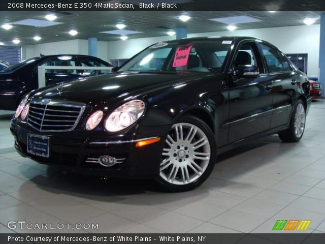 2008 Mercedes-Benz E 350 4Matic Sedan in Black