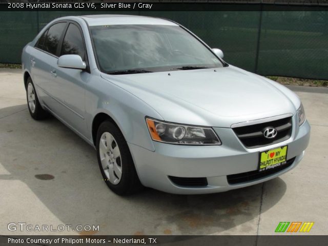 2008 Hyundai Sonata GLS V6 in Silver Blue