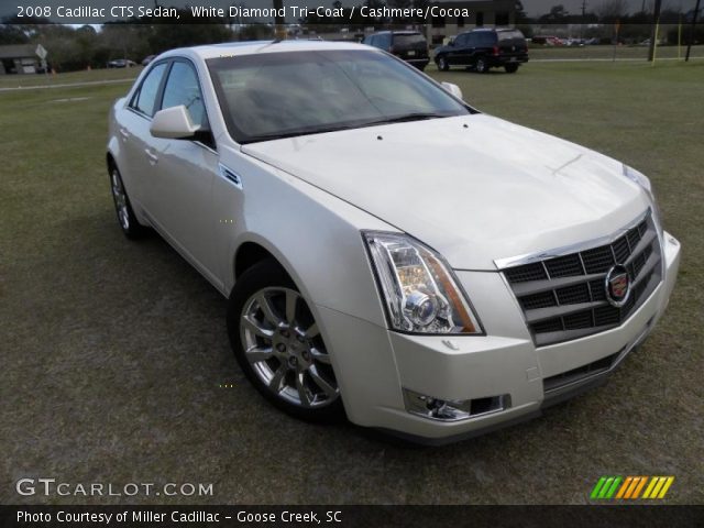 2008 Cadillac CTS Sedan in White Diamond Tri-Coat