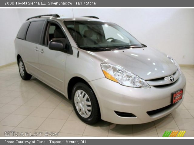 2008 Toyota Sienna LE in Silver Shadow Pearl