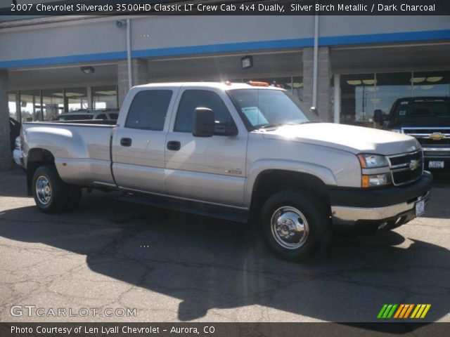 2007 Chevrolet Silverado 3500HD Classic LT Crew Cab 4x4 Dually in Silver Birch Metallic