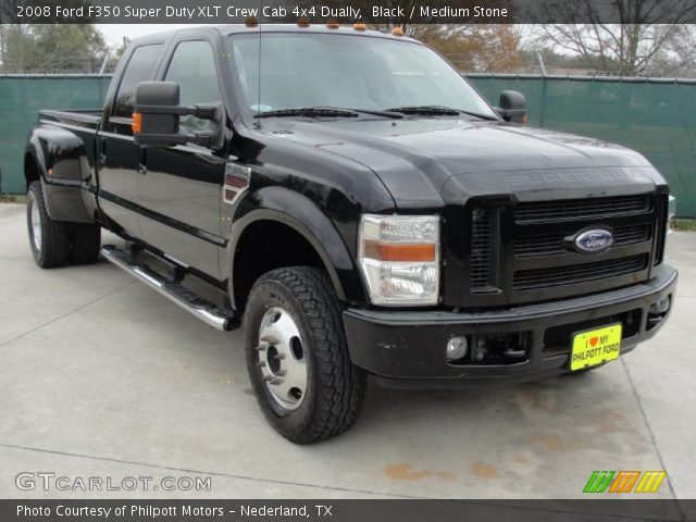 2008 Ford F350 Super Duty XLT Crew Cab 4x4 Dually in Black