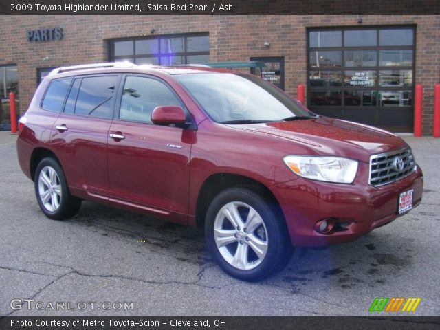 2009 Toyota Highlander Limited in Salsa Red Pearl