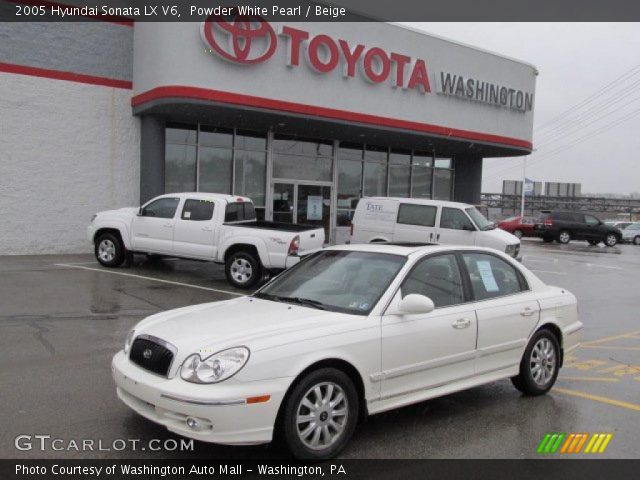 2005 Hyundai Sonata LX V6 in Powder White Pearl