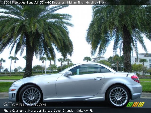 2008 Mercedes-Benz SLK 55 AMG Roadster in Iridium Silver Metallic