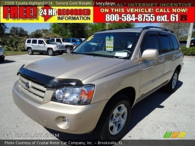 2006 Toyota Highlander I4 in Sonora Gold Metallic