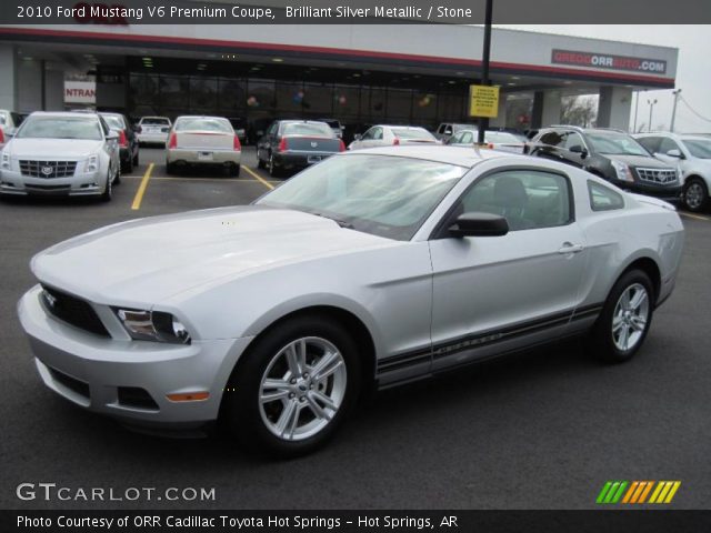 2010 Ford Mustang V6 Premium Coupe in Brilliant Silver Metallic