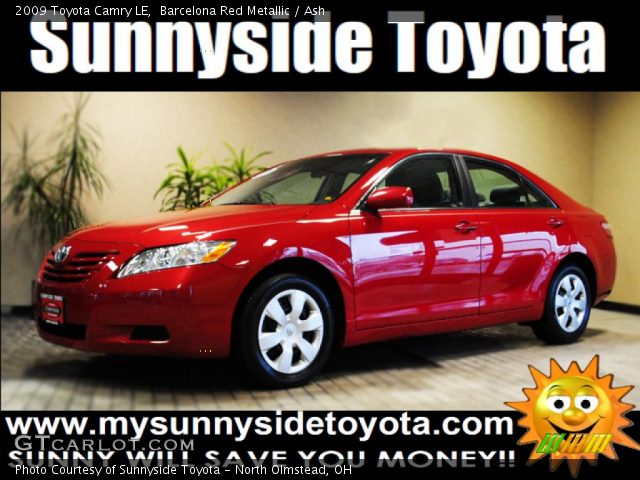 2009 Toyota Camry LE in Barcelona Red Metallic