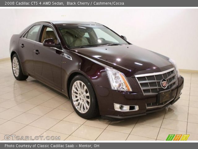 2008 Cadillac CTS 4 AWD Sedan in Black Cherry