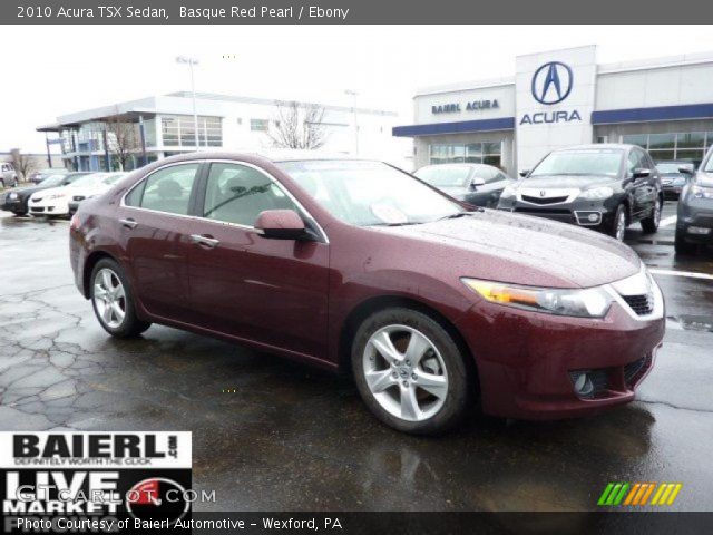 2010 Acura TSX Sedan in Basque Red Pearl
