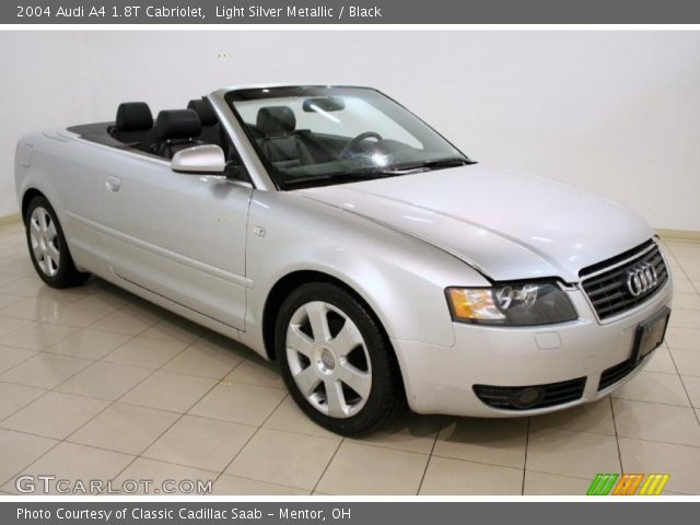 2004 Audi A4 1.8T Cabriolet in Light Silver Metallic