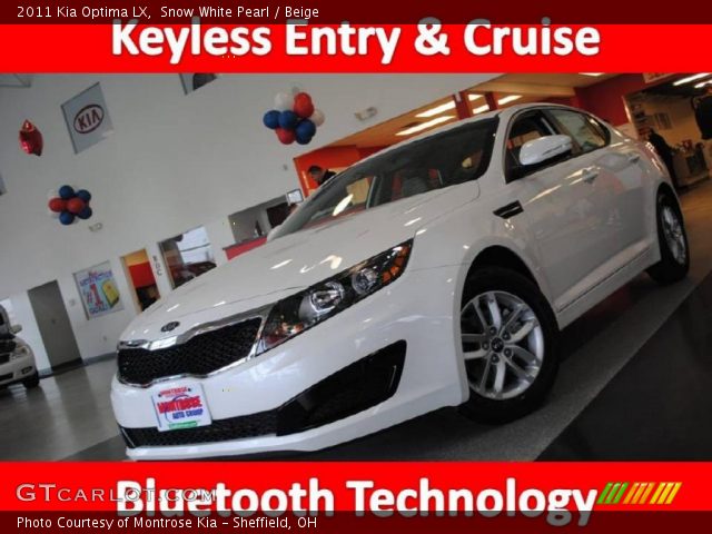 2011 Kia Optima LX in Snow White Pearl