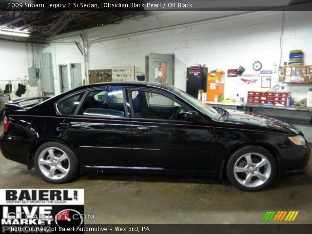 2009 Subaru Legacy 2.5i Sedan in Obsidian Black Pearl