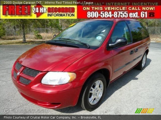 2003 Dodge Caravan SXT in Inferno Red Tinted Pearl
