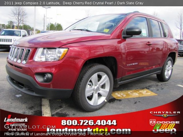 2011 Jeep Compass 2.0 Latitude in Deep Cherry Red Crystal Pearl