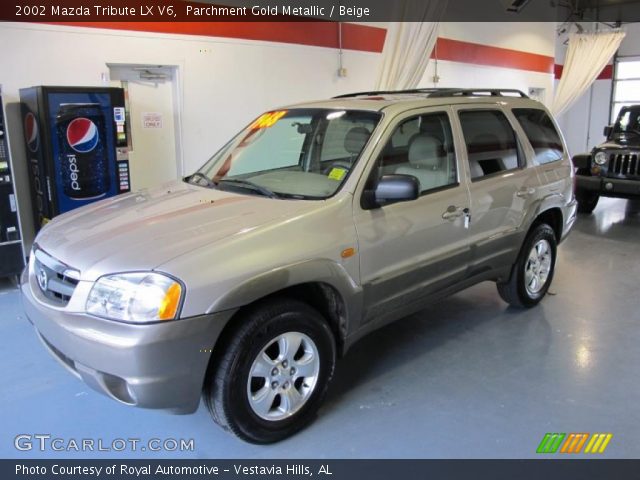 2002 Mazda Tribute LX V6 in Parchment Gold Metallic