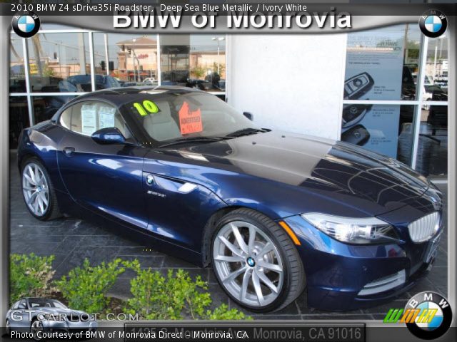 2010 BMW Z4 sDrive35i Roadster in Deep Sea Blue Metallic