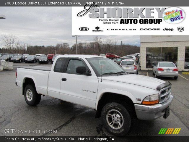 2000 Dodge Dakota SLT Extended Cab 4x4 in Bright White